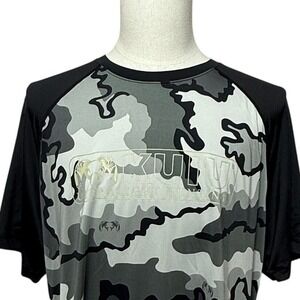 Kuiu Shirt Mens XL Grey Camo Short Sleeve T-Shirt Coolmax Wicking Stretch